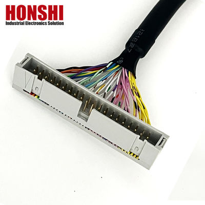 UL20276 Certificado 40P Cable de fita blindada PLC Connection IDC to Box Header Flat Cable