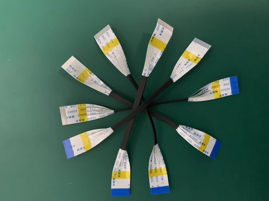 Cabos de fita FFC planos UL20624 80c 60v 40 pin FPC para automóveis