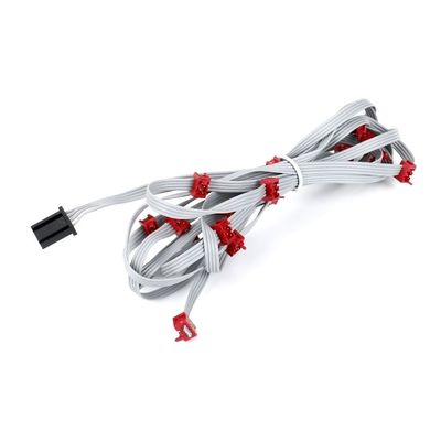 8 pin 10 pin masculino Flat Cable Assembly IDC Cable Ribbon Red Micro Match Connector