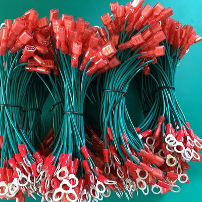 Cabos terminais de anel redondo com material de chapéu de PVC