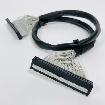 Automóvel IDC Flat Ribbon Cable 2,54 mm Pitch Material de isolamento PVC Poliéster