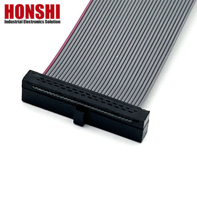 10 pin Grey Flat Cable Connector Ribbon Pitch 1.27mm IDC Cable 10u" Revestimento em ouro