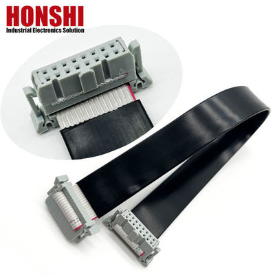 16 pin IDC Flat PVC Cable Ribbon com 2.54mm Pitch Connector comprimento personalizado