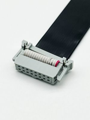 16 pin IDC Flat PVC Cable Ribbon com 2.54mm Pitch Connector comprimento personalizado