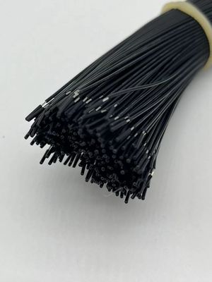 2.54mm Pitch 4 Pin Dupont Cable Assembly UL1007 24awg Preto comprimento personalizado