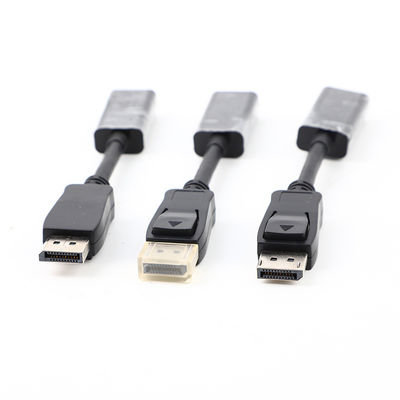 DP Homem para HDTV Mulher HDTV Adaptador de cabo 4K 30HZ Transferência de dados de carregamento rápido
