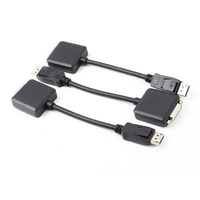 DP Homem Para DVI Fêmea Adaptador Cable 200mm Ouro Palted Para PC TV Conexão Eletrônica