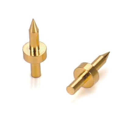 Pins usinados por CNC de alta precisão, polidos, redondos, de latão sólido