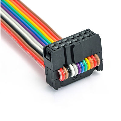 Cable de fita de 12 pines customizado de 2,54 mm Socket IDC UL2651 28AWG