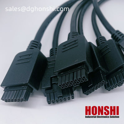 14 Pin Micro Fit 3.0 Overmolding Molded Cable Assembly UL20276 430251400 Cabo de PVC