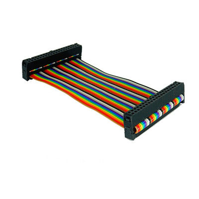 Cable de fita de 12 pines customizado de 2,54 mm Socket IDC UL2651 28AWG