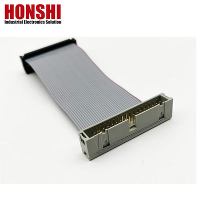 2.54mm IDC Socket To Male Connector 2a linha 14Contactos Flat Ribbon Cable Assembly