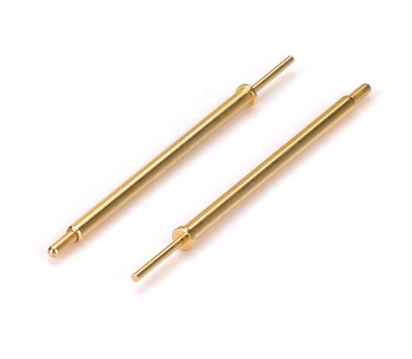 Pinhas de conector em máquina 2.0x18.5mm Placado em ouro Pin terminal de latão Pin de ponto de contato