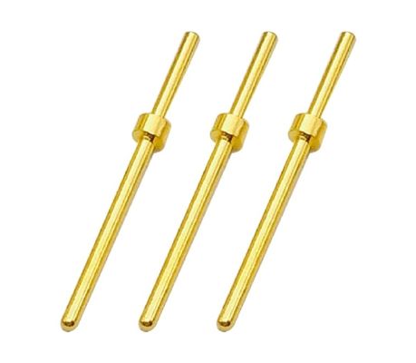 Pinhas de conector em máquina 2.0x18.5mm Placado em ouro Pin terminal de latão Pin de ponto de contato