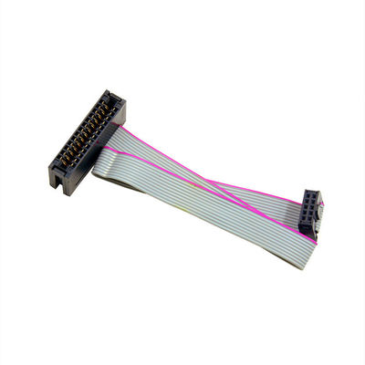 2.54mm IDC Socket To Male Connector 2a linha 14Contactos Flat Ribbon Cable Assembly