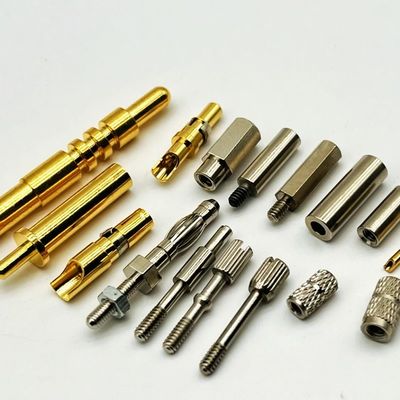 Pins de processamento de latão revestidos de ouro 1.6x20mm para centro de usinagem vertical CNC