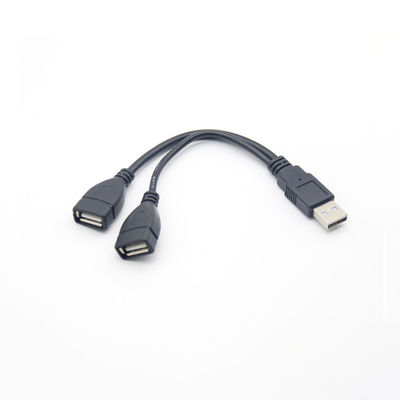 USB 2.0 Splitter A Homem para Mulher Micro B USB C Cable Revestido de Ouro Para Telefones Móveis