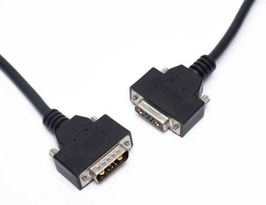 Cable D Sub 13W3 Power Connector Shielded DB9 DB15 Homem para Fêmea