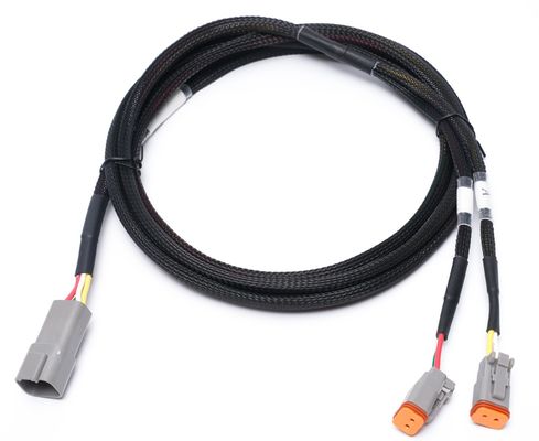 Arnês de fiação automotriz personalizado 24 pin para conexões de fio 24 - 32AWG