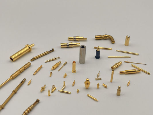 Ferramentas de torneamento CNC Pins redondos de cobre Pins de contato com placas de ouro Energia elétrica