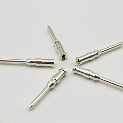 Ferramentas de torneamento CNC Pins redondos de cobre Pins de contato com placas de ouro Energia elétrica