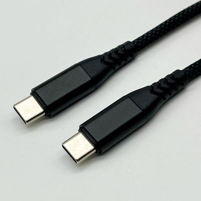 1m Black USB Molded Cable Assembly UL2725 28Awg para sincronização rápida de dados e carregamento