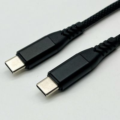 1m Black USB Molded Cable Assembly UL2725 28Awg para sincronização rápida de dados e carregamento