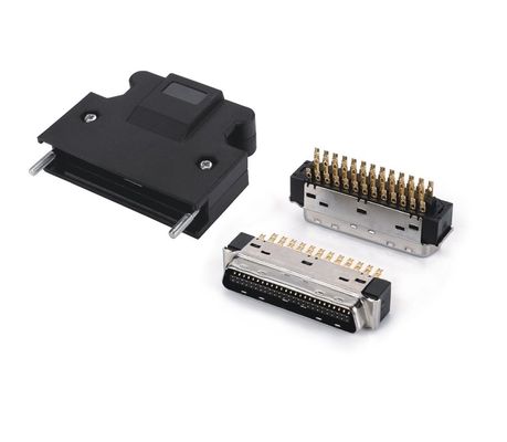 Conector SCSI 14 20 26 36 50 pin Solder Conector SCSI masculino com parafusos Tipo