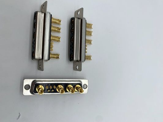 Conector de energia automotivo D SUB 9W4 Soldeira feminina de latão C3604 Para cabo