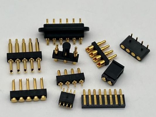 2.54mm Conector Pogo Pin de Alta Corrente Feminino 2x7P Revestido em Ouro H2.5 SMT Tipo Para PCB