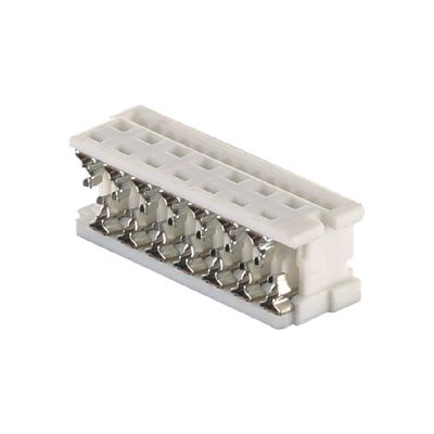 Conectores de cabo de fita de 6 a 24 pines de 2,54 mm UL2651 Branco IDC
