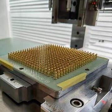 Conector de pin Pogo de força de mola com altura de trabalho de 4,9 mm