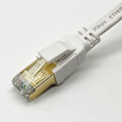 Cable Ethernet branco de 1m Cat8 para conexão de rede Rj45 Connector Lan Cable