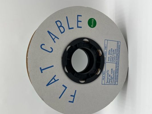 4 pin - 64 pin Cable plano personalizado Pitch cinza 1,27 mm Cable de fita 76,5 M/Rol