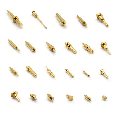 10.65mm Pin de bronze carregado com mola SMT Tipo Pogo Revestido em Ouro Pin Para conexões de temperatura