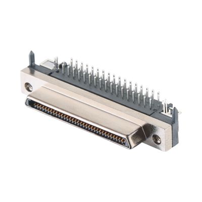 Materiais de concha de liga de zinco 68 pines SCSI conector tipo de solda VHDCI HPCN macho