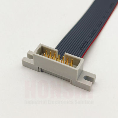 Conector de cabo de fita plana eletrônica 2,54mm Pitch IDC Conector de cabo de fita plana cor personalizada