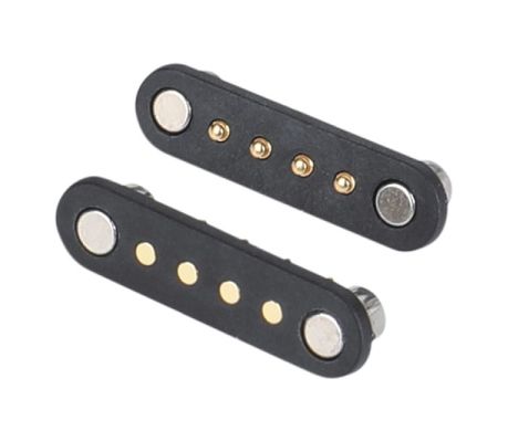 Conector magnético 6 Pólos Pogo Pin 3a Conector de carregamento de energia à prova d'água