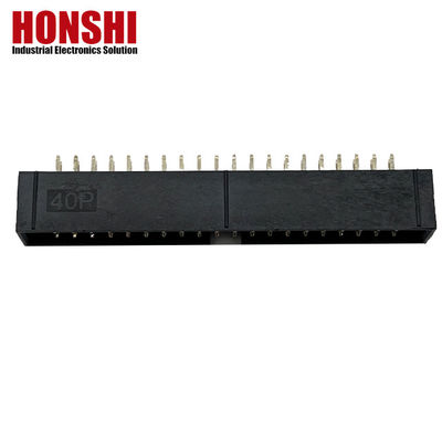 2Conector de cabeçalho de caixa de.54mm H8.8 40P Conector elétrico de dupla linha revestido de ouro