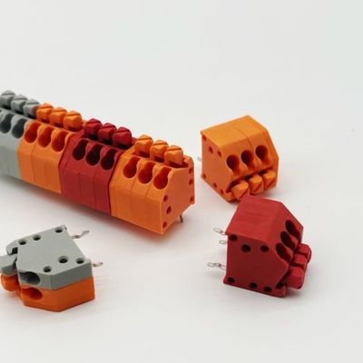2.5mm 3.5mm Conector de blocos terminais sem parafusos Blocos terminais de molas PCB