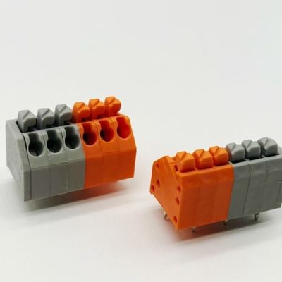 2.5mm 3.5mm Conector de blocos terminais sem parafusos Blocos terminais de molas PCB