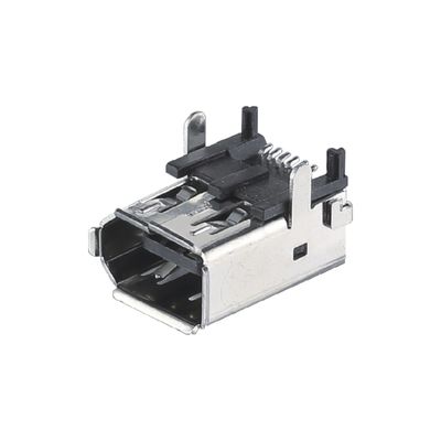 SM-6P Conector de entrada / saída do servidor CN3 masculino IEEE 1394 Conector feminino Tipo de solda