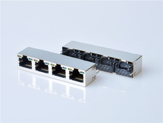 8p8c RJ45 Ethernet Connector 1x1 Portos Feminino RJ45 Jack Sem Magnéticos