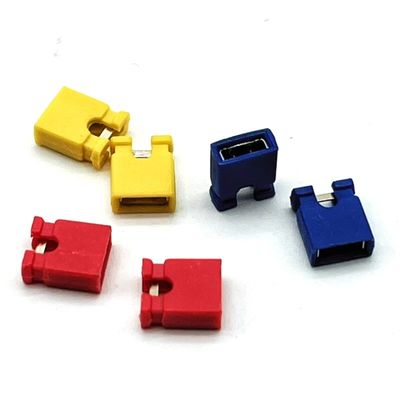 Automóvel Mini Jumper Connector Board to Board Socket Feminino 1.27mm 2mm 2.54mm Pitch Negro Vermelho Amarelo com Ni Plating