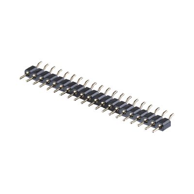 2.54mm Conector de cabeçalho de pin de ângulo direito SMT SMD PCB de cabeçalho de linha única