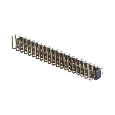 2.54mm Conector de cabeçalho de pin de ângulo direito SMT SMD PCB de cabeçalho de linha única