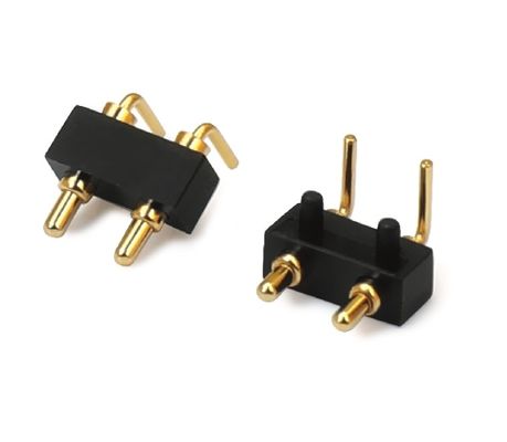 3.0mm 2pin Pogopin masculino linha única ângulo direito dip Pogo Pin conector à prova d'água
