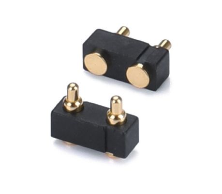 3.0mm 2pin Pogopin masculino linha única ângulo direito dip Pogo Pin conector à prova d'água