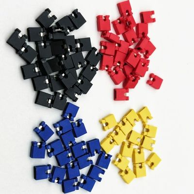 3A-5A 2.54mm Pitch Mini Jumper Altura 6.0mm Vermelho Azul Amarelo Preto com tapa aberta