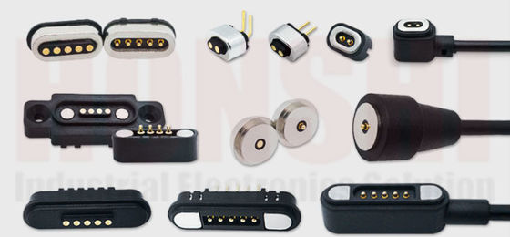 Conector magnético Pogo Pin de alta corrente 1A 2A 3A 5A 10A carregado de mola